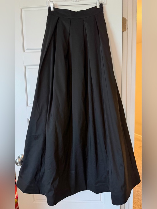 White House Black Market Dresses & Skirts - White House Black Market Black Maxi Pleated Evening Skirt
